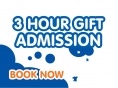 3 Hour Single Admission Gift Voucher